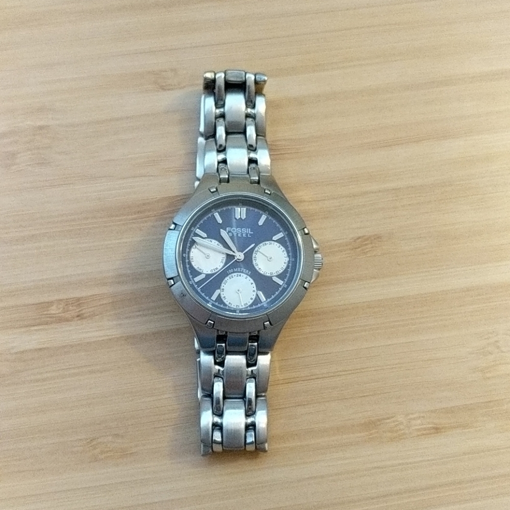 Fossil mother-of-pearl watch SS